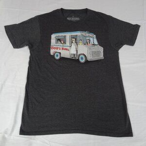BOB'S BURGERS FAMILY IN FOOD TRUCK  - GRAY MEDIUM T-SHIRT K15
